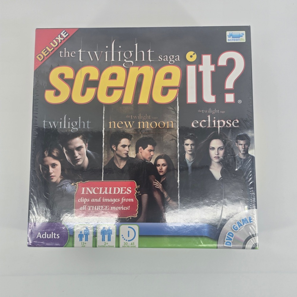 The Twilight Saga Scene It Deluxe Edition DVD Board Game New Sealed Screenlife